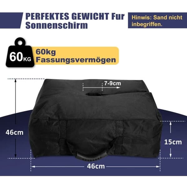 Paraplyställ Paraplyställ Sandsäckar Sand Paraplyställ för Marknadsparaplyer - 464615cm