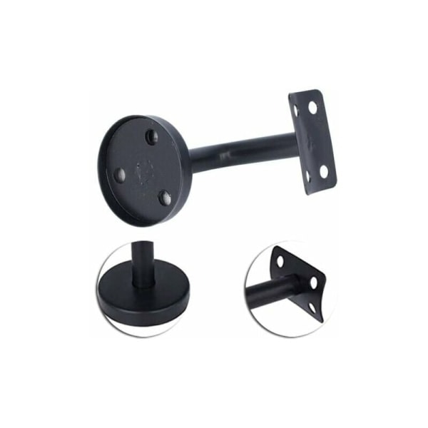 Ledstångsfästen, 4 st. Rostfritt stål ledstångsfäste för loft invändig vägg ledstång Hallfäste Trappräcke (60 mm x 60 mm)-WELLNGS