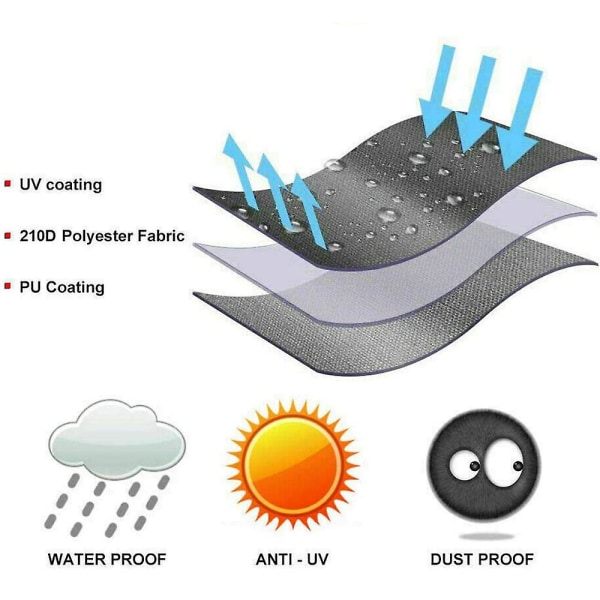 Uteområde Hängande Äggstol Överdrag Vattentätt Skyddande Överdrag