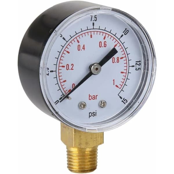 Vattentrycksmätare Pooltrycksmätare Tryckmätning är 0 15psi eller 0 1bar