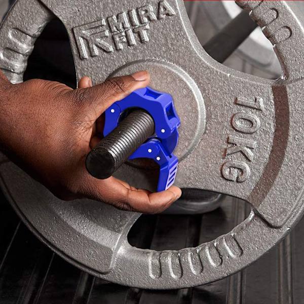 2 st Gym Barbell Clamps Snabbkoppling Barbell Krageklämmor för