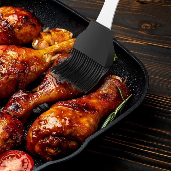 5-delt BBQ-sæt, BBQ-sæt i rustfrit stål, BBQ-værktøj, BBQ-tilbehør, have, udendørs, vandreture