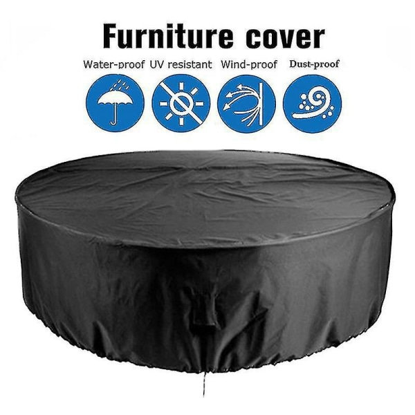 Utomhusmöbelskydd Vattentätt Utomhus Rund Skydd Anti-blekning 280*110cm 280*110cm 280*110cm