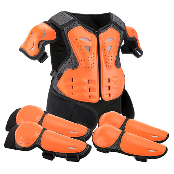 Lasten tasapainopyöräilyliivi putoamissuojauksella Orange Size S