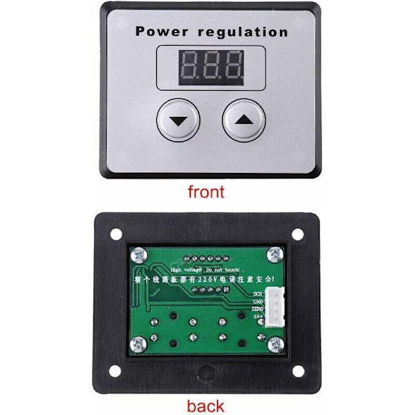 Hastighetskontroller 10000W AC 220V 80A SCR Digital Spenningsregulator Dimmer Hastighetskontroll Termostat for Motor