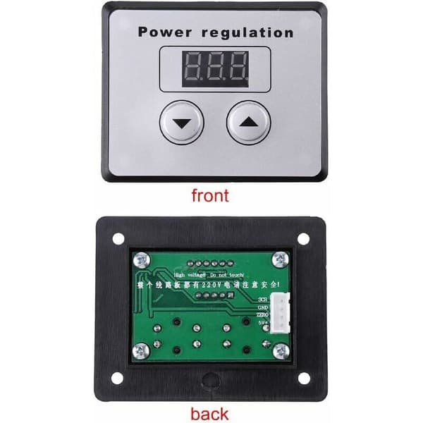 Hastighetsregulator 10000W AC 220V 80A SCR Digital Spänningsregulator Dimmer Hastighetskontroll Termostat för Motor