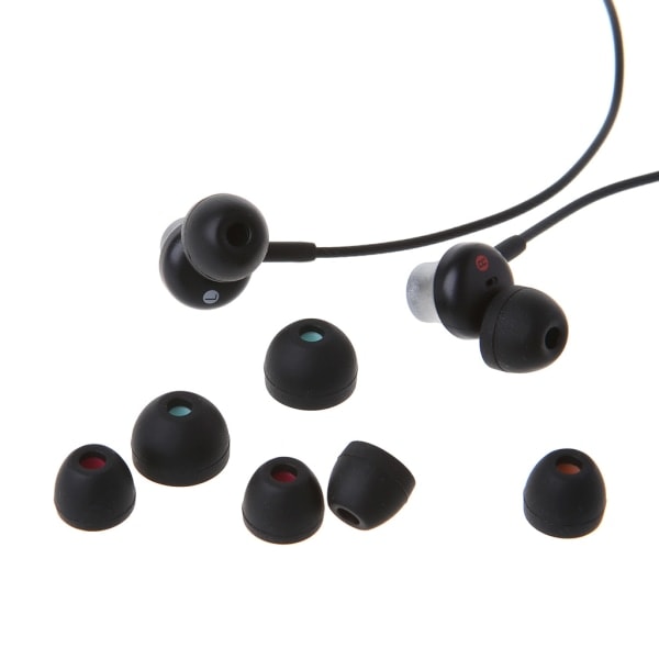 Par (XS/S/För M/L) Mjuka Silikon Öronkuddar Hörlurar Öronproppar Passar 90% In-Ear-Hölje Hörlurstillbehör