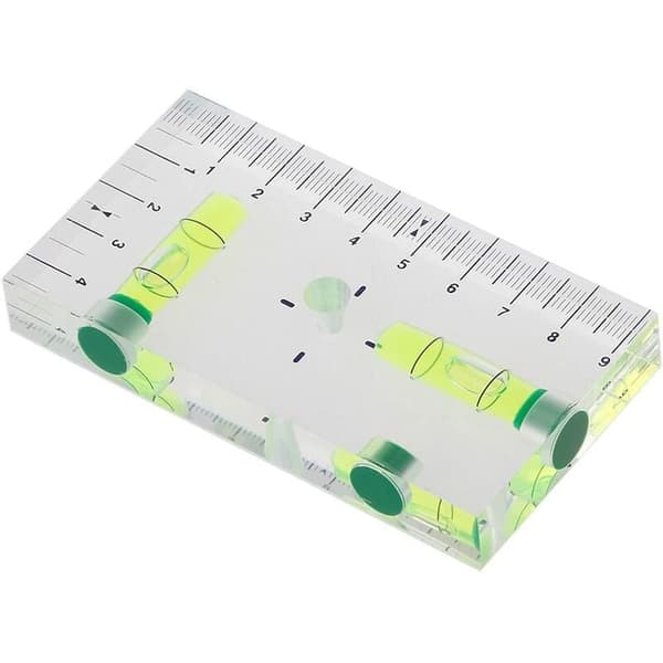 Mini transparent magnetiskt vattenpass hög precision tvåvägs
