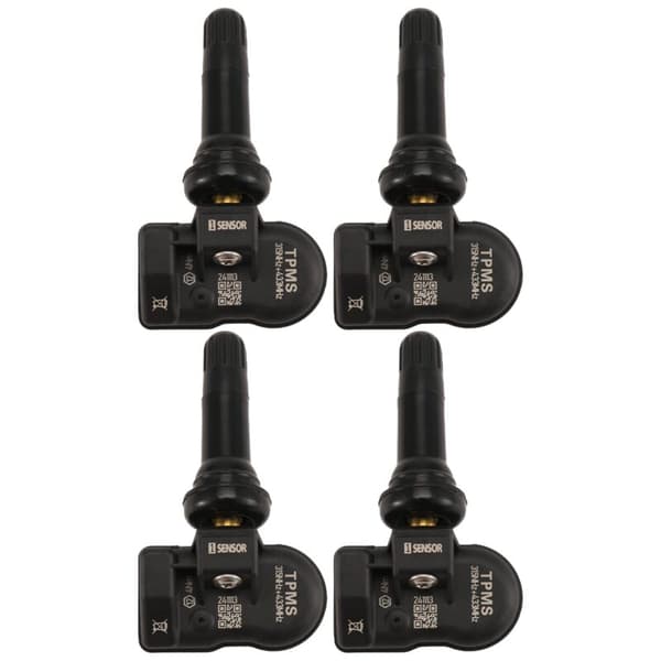 4 stk. TPMS Dekktrykksensor 315/433 MHz for - Svart