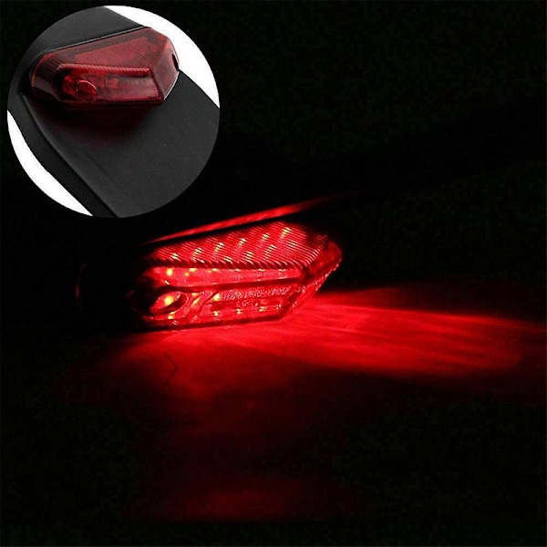 Motorcykel LED Bagskærm Parkeringsbremse 12v Lys Advarselslys Universal Off Road Motorcykler Baglygte Bil Tilbehør | | Hvid White