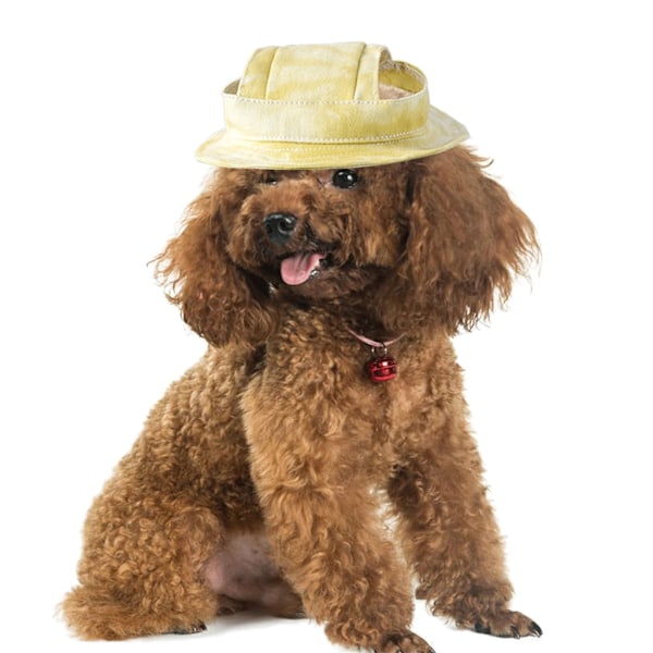 Justerbar hund solhat til udendørs sport UV-beskyttelse hat cap qd bedst lilla L Purple L