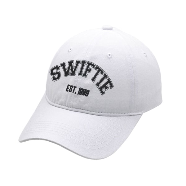 Taylor Swift cap 1989 broderhatt Retro bomullsmössa Unisex fra fans White