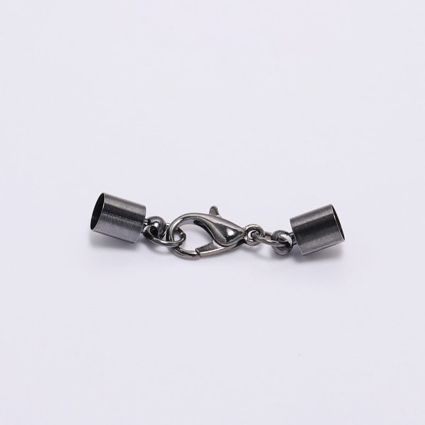 Læder snor Hummerlås Kroge Endespids Smykker Armbånd Lav Fund 20stk Sort Black 3mm