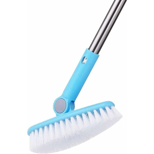 Rotating cleaning brush for bathrooms, bathtubs & showers, tiles & grout