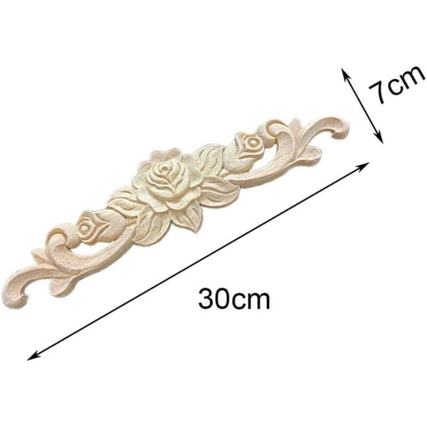 4 dekorative træudskæringer til køkkenmøbler 30,7 cm