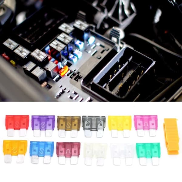 150 st Bilbladssäkringar Set 2A/3A/5A/7.5A/10A/15A/20A/25A/30A/35A/40A, DUBUNS