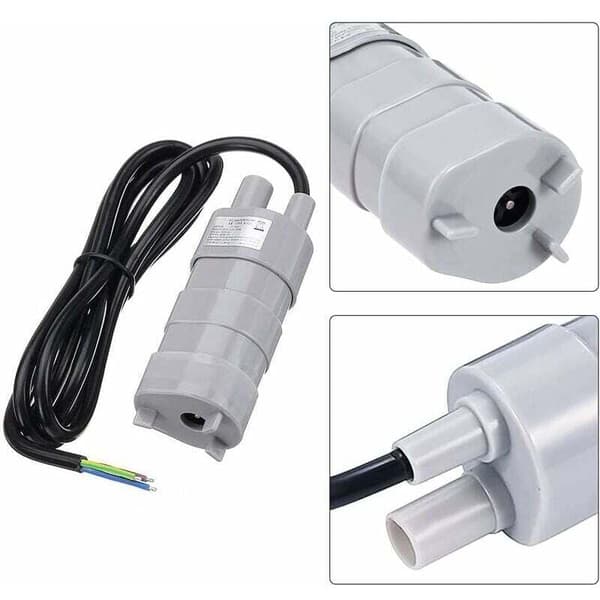 12V Dränkbar Vattenpump 600L H Maxflöde för Camping Damm Akvarium Trädgård