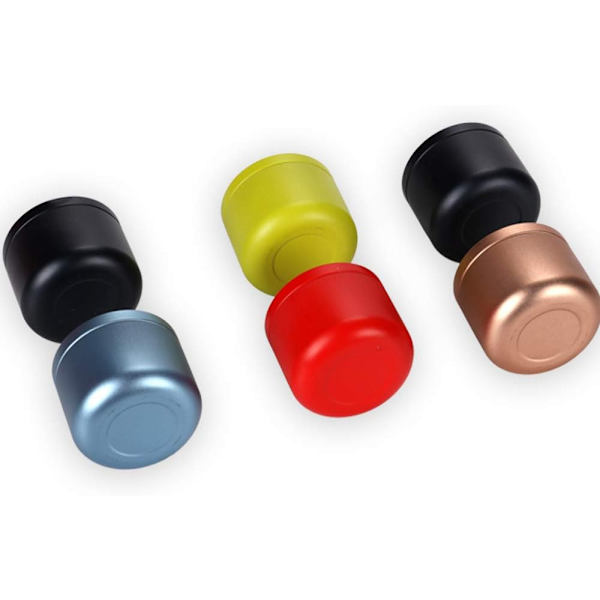 5-pack mini metall rund tesocker Kaffeburkförvaring, kaffeförvaringsburk, lufttät burk med lufttätt lock