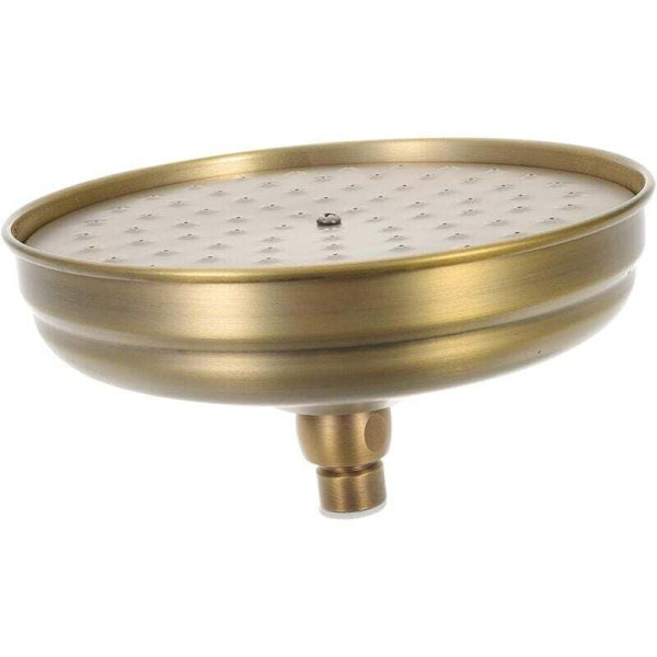 Antik Messing Rundt Brusehoved 20cm 1/2 \"