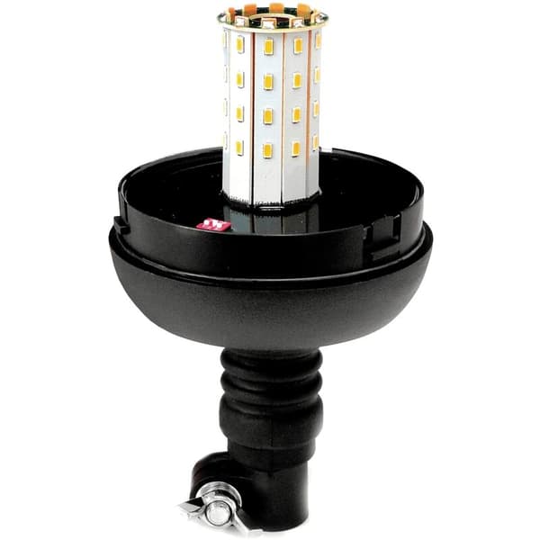 LED Rundtlys Orange Med Magnetfod, Blinklys