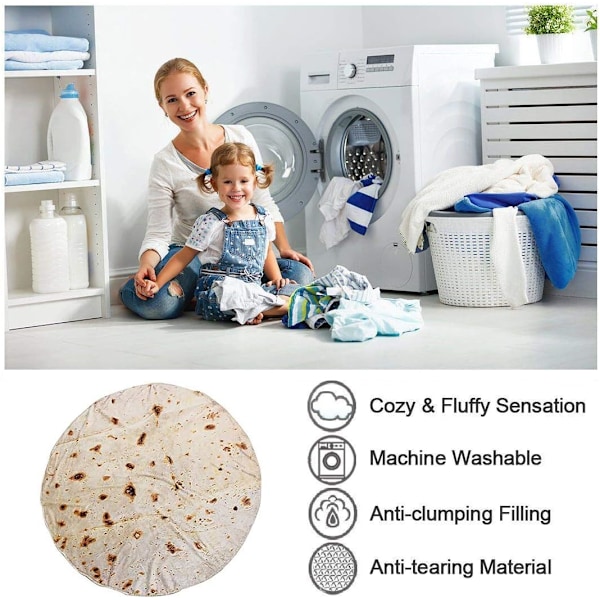 Stor dubbelsidig burrito vetetortilla wrap