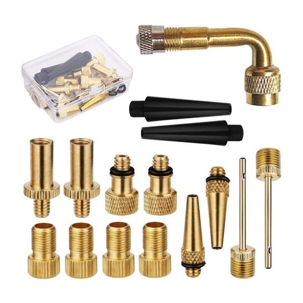 Cykelpumpadapter Cykeldäckpumpadapter med Inflator-munstycke MTB Bollkompressoradapter