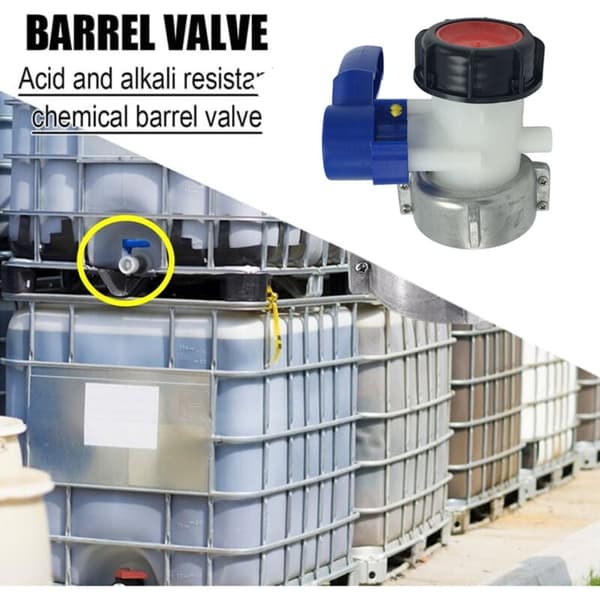 Universal IBC Tank Vattenadapter DN40 Ventil för Vattentank Regntunna 62mm