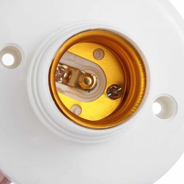 E27 lamphållare väggfäste LED adapter plast skruvsockel 10st