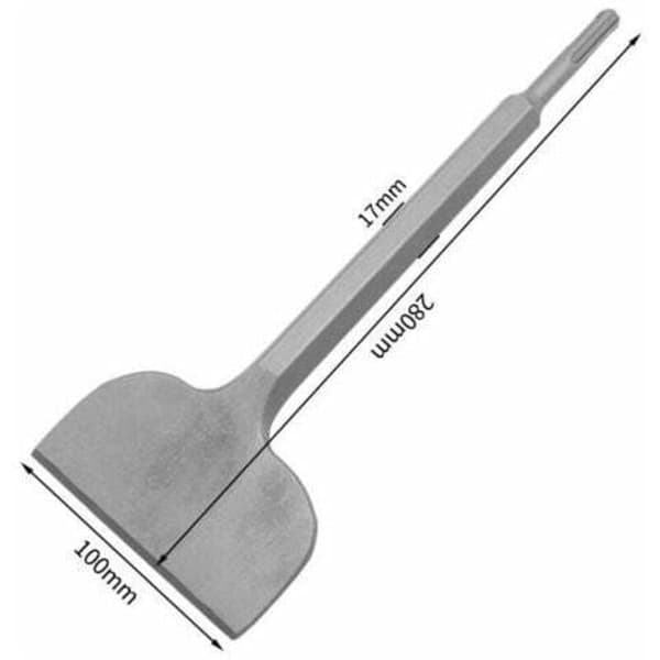SDS Plus Flatmeisel 165mm x 75mm Vinklet Nese Meisel Profesjonell Meisel Bred Meisel for bruk i Keramiske Gulvfliser