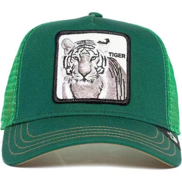 Voksen Black Panther Mesh Cap Sommer Baseball Cap Trucker Cap GREEN TIGER