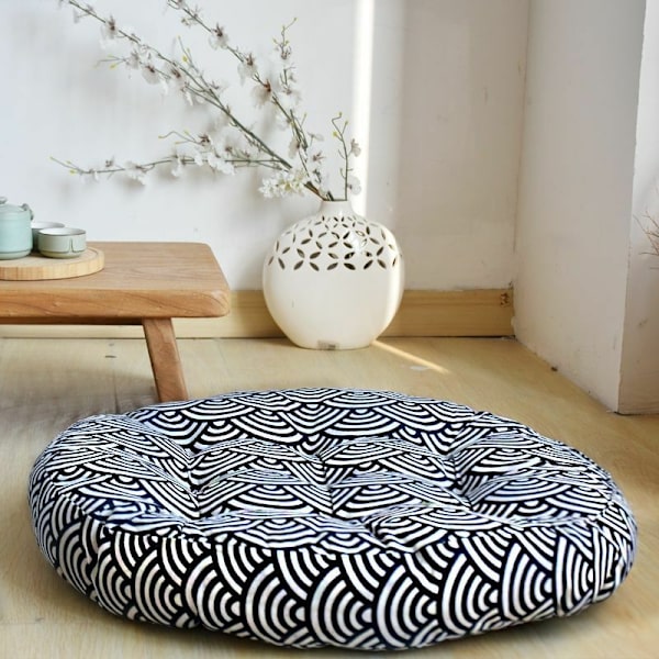 Stolputer for uteplass, 30x30 cm hjem, bil, sofa, kontor, tatami-dekorasjon, (rund)