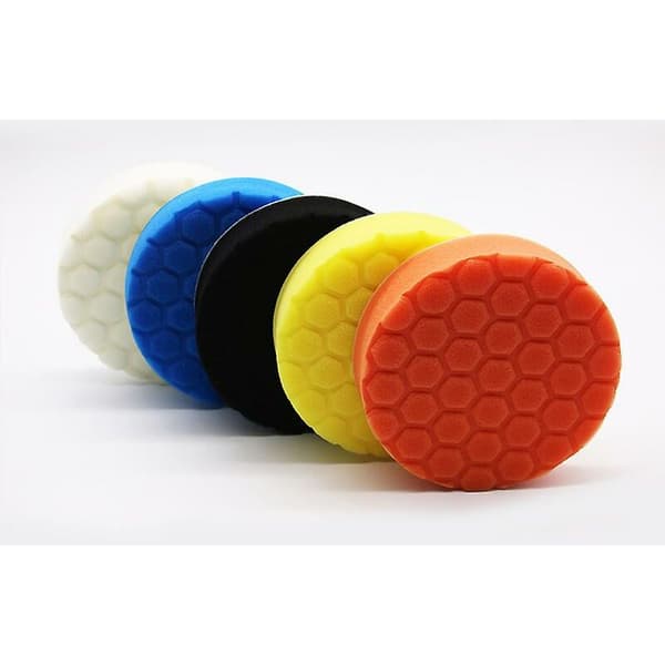 Hex logic polersvampset 5 delar 150mm för bilpolermaskin