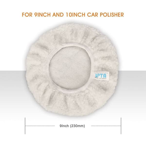 Poleringshette 5 stk bilull vokseputer 230-250mm