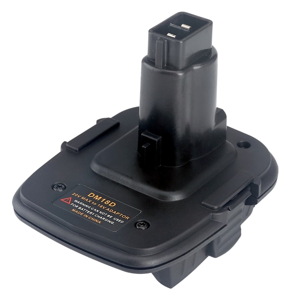 Adapter för att byta ut DeWalt 20V litium batteri till 18V nickel batteri DM18D