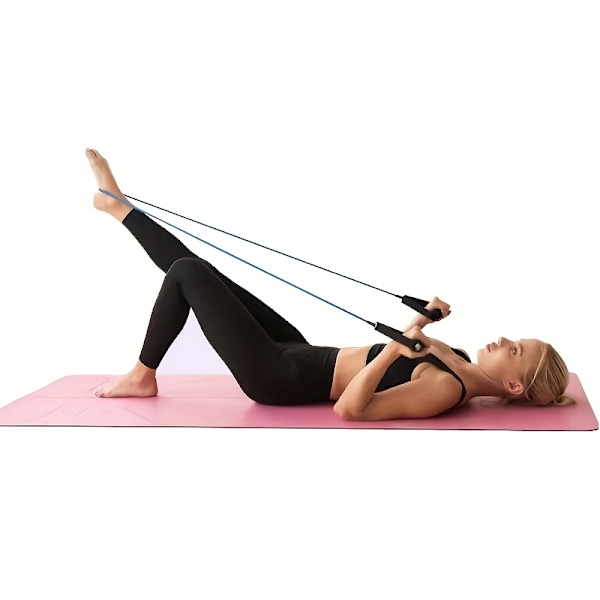 1 kpl 5 tason vastusnauhaa kahvoilla kotitreeniin ja voimaharjoitteluun - täydellinen jooga-, pilates- ja nyrkkeilyharjoitteluun Musta-30LB