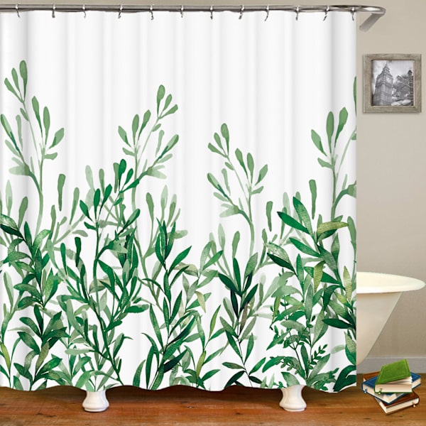 Sininen polyesterikangas suihkuverho, Virgin Forest T-07 90X180cm
