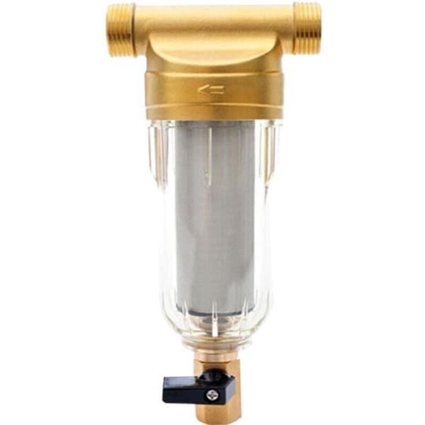 Sedimentationsvandfilter, genanvendeligt filter, eksternt forfilter sedimentfilter, vandforfilter til brøndvandrør (1/2\") Lefou,