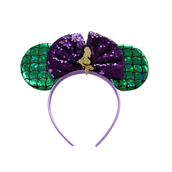 Tillbehör till flickors sjöjungfrudräkt Mickey head mermaid headband