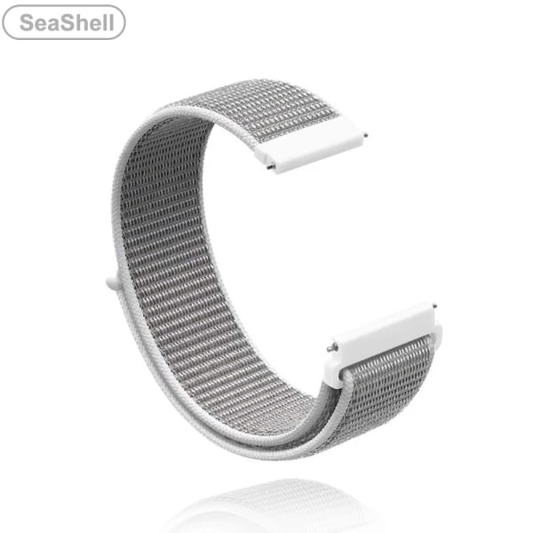 18 mm 20 mm 22 mm metallrem for Garmin Vivoactive 3 4 4s Band Watch Venu 2 2s SQ Forerunner 645 Armbånd Silikonløkke Nylon Håndled Nylon Seashell Nylon Seashell For Vivoactive 3