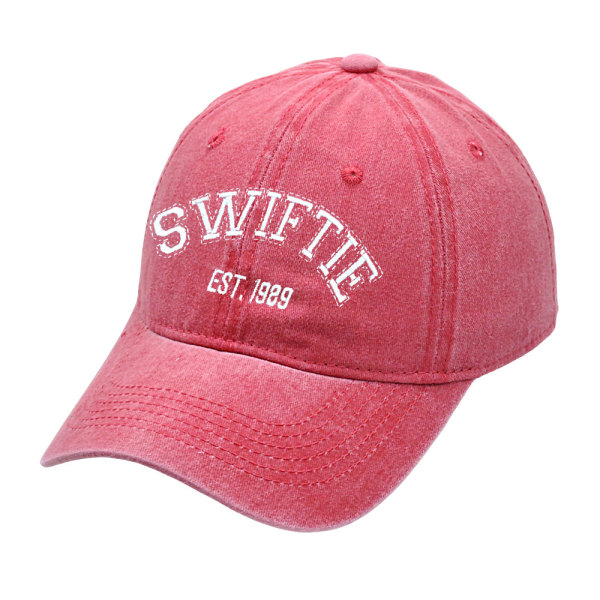 Taylor Swift -lippis 1989 - Retro-puuvillahattu - Unisex faneille Red