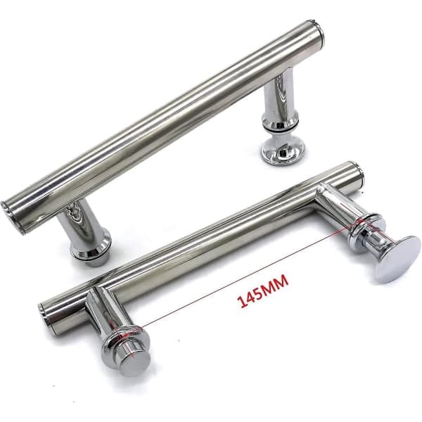 2 stk 145 mm (14,5 cm) Krom Abs dusjdørhåndtak, hull til hull