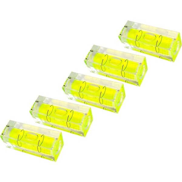 5-pack Precisionsvattenpass, 15x15x40mm, Mini-vattenpass för kameror, campingvagnar