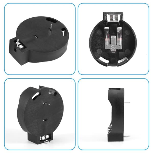 2 stk. CR2450 Knapcelle Batteriholder Sorte Ben