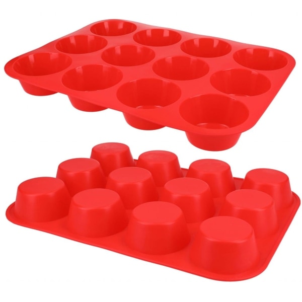 Silikon Muffinform - Muffinpanne for Cupcakes