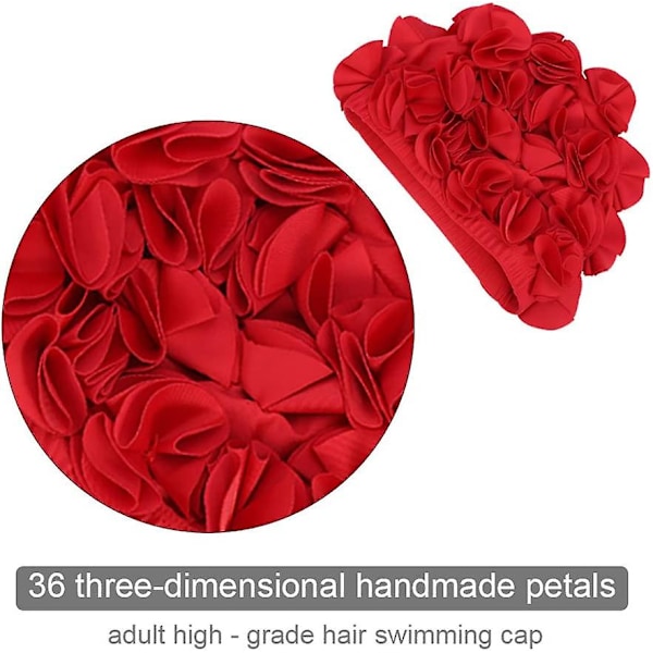 Svømmehætte - Svømmehætte Retro Blomster Blomster Mode Elastisk Svømmehætte Langt Hår Svømmehætte Til Kvinder Børn