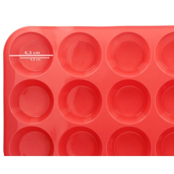 Silikon Muffinform - Muffinpanne for Cupcakes