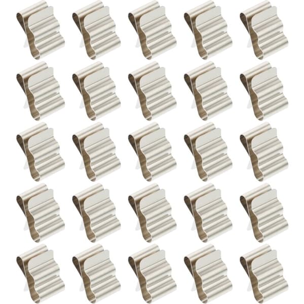 50 solcellepanelklemmer i 301 rustfritt stål - Kompatible med solcellepaneler for biler