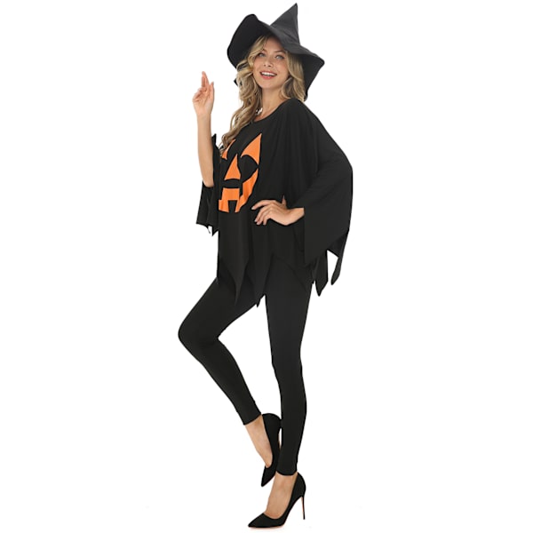 Halloween kostumer, græskarheks kostumer, magisk pige cosplay kostumer L