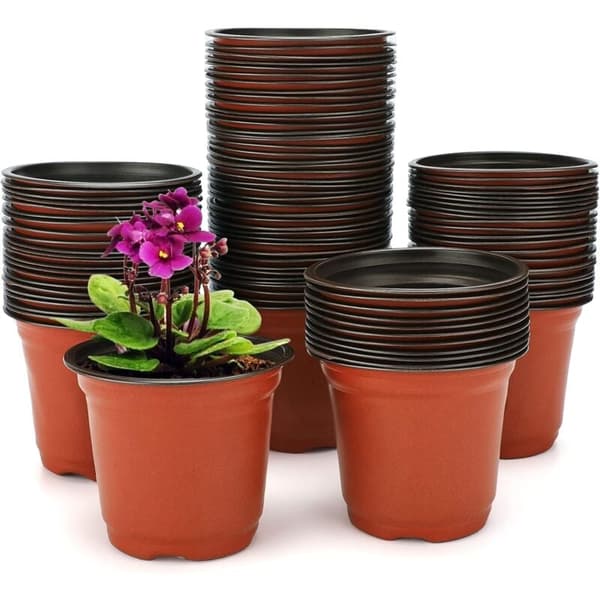 Blød plastik urtepotte 10 cm diameter 100 stk