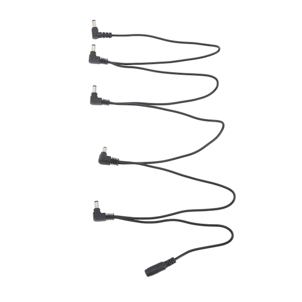 1 til 5 Daisy Chain-kabel Universal Guitar Effect Pedal Strømforsyning Splitter-kabel til DC-adapter